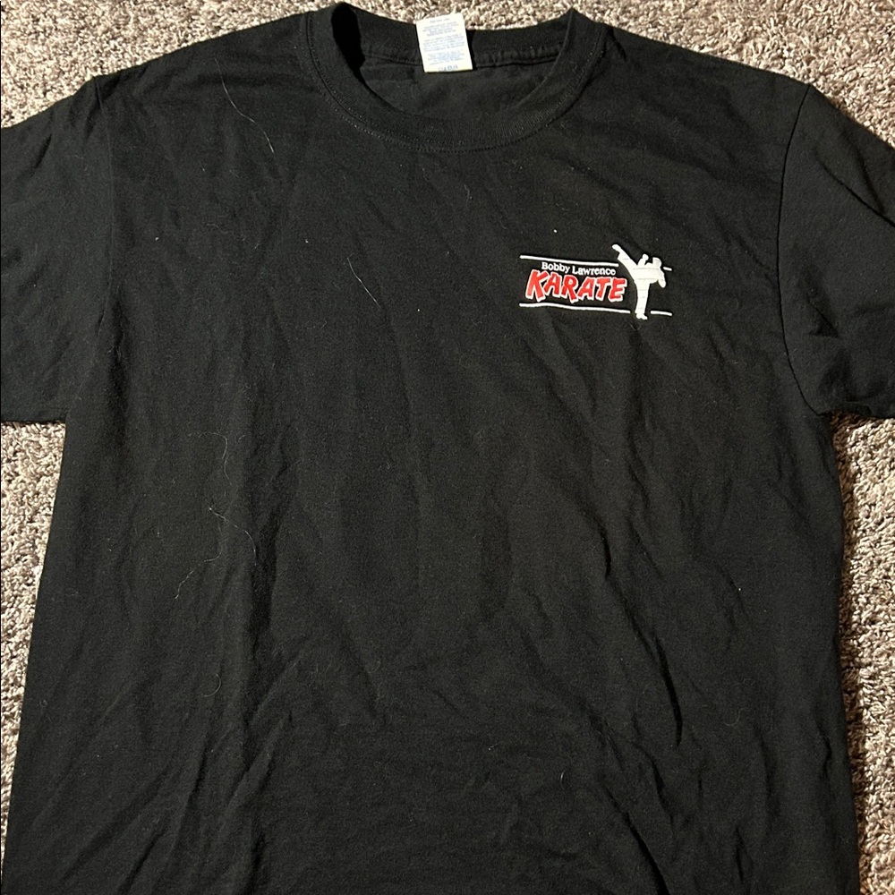 Port and Company Black Karate Tee